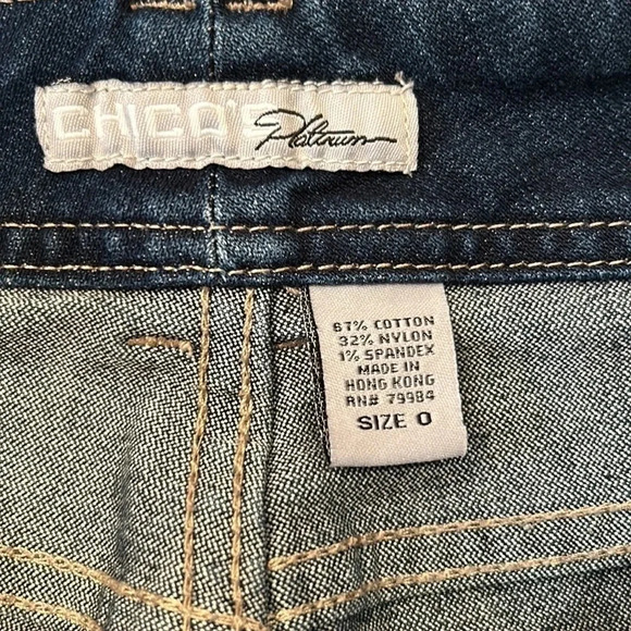 Chico’s Platinum Claire Crop Jeans Size 4 - Picture 6 of 10
